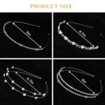 Four-Piece Silver Rhinestone Headband Set