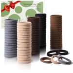 100-Pack Brown Toned Seamless Hair Ties
