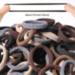 100-Pack Brown Toned Seamless Hair Ties