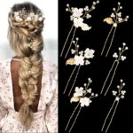 Six-Piece Gold-Tone Floral Hair Pins