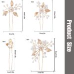 Seven-Piece Gold Leaf & Pearl Hair Pins