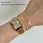 Six-Piece Gold Tone Chain Bracelet Set