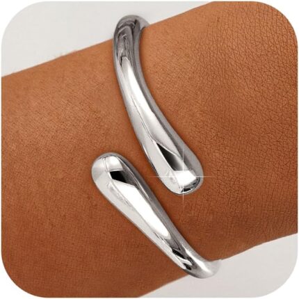 Twist Design Cuff Bangle Bracelet
