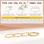 Four-Piece Stackable Gold Plated Rings
