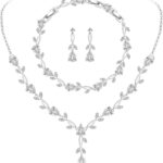 White Gold Plated Cubic Zirconia Set