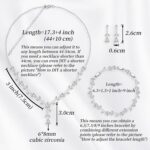 White Gold Plated Cubic Zirconia Set