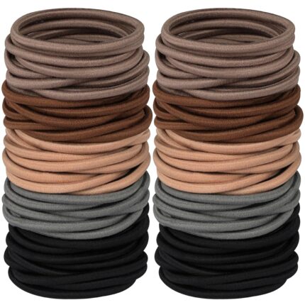 120-Piece Multicolored Hair Ties