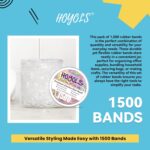 1500-Count Clear Mini Hair Bands
