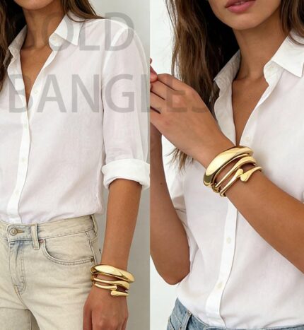Three-Piece Gold Plated Bangle Set