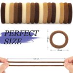 100-Count Brown Cotton Hair Ties