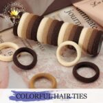 100-Count Brown Cotton Hair Ties