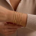Five-Piece Gold Tone Bracelet Set
