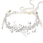Silver-Tone Pearl and Rhinestone Headpiece
