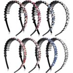 Eight-Pack Rhinestone Headbands with Teeth