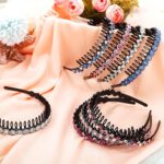 Eight-Pack Rhinestone Headbands with Teeth
