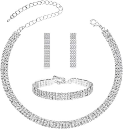 Three-Piece Crystal Jewellery Set