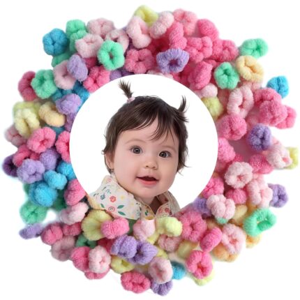 120-Pack Gentle Baby Hair Ties