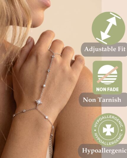 Star Crystal Dainty Hand Chain